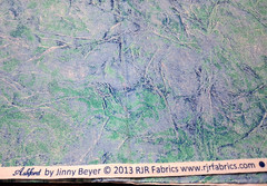 30×44″ Ashford by Jinny Beyer 2013 Blue Green Purple Marble Blender CottonFabric