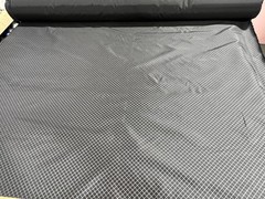 Black Nylon 70D Pack Cloth Grid Pattern Fabric Outdoor Gear MYOG USA By The Yard