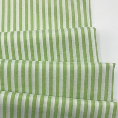 Generic Lemon Green Striped Fabric 1 Yard Pre Cut