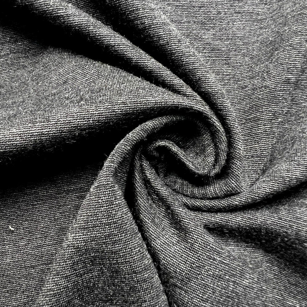 Ponte De Roma Stretch Knit Dark Gray 61″ W Fabric Lot of 4 Yards & 22″ for $18
