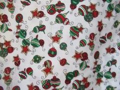 Season’s Greetings “ORNAMENTS ALLOVER” Fabri-Quilt Cotton Fabric SZ 1Y10″X