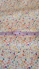 2 Continuous Yards Of Singer Cotton Fabric 44″ Wide Confetti Print