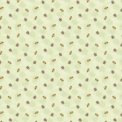 Wilmington Prints – Zest For Life – Bee Toss – Green, Fabric BTY