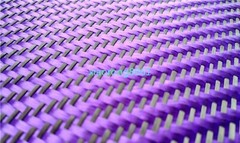 Black+ Purple Aramid Carbon Fiber Blended Fabric Carbon Fixed cloth 100cm*50cm