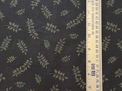 By 1/2 Yd “Wilderness Trail” by Moda Navy Blue w/Branches & Leaves Cotton Fabric