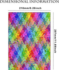 12Pcs A4 Size Pink One-Side Reversible Glitter Sequin Fabric | Colourful Sensory