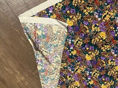 Rare Vintage 1981 Dessins Novelli Floral Safari Lion Fabric 38″ x 59″ Stretchy