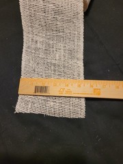Natural Burlap Roll – NO WIRE – 3 yards 14 inches long 5 1/2 inches wide – Bows