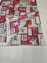 Fabric Traditions 1997 Christmas Music Print Cotton Fabric 36×43 Inches