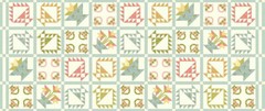 Birds of Feather Fabric 18″X44″ Panel Flower Basket Cheater Quilt by Marcus