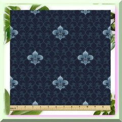 Waterproof Fleur De Lis Tapestry Fabric 108×58 inches