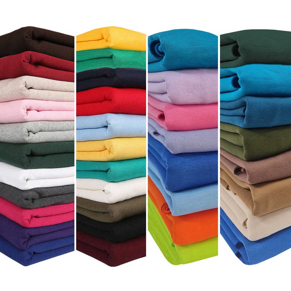 Sweatshirt Fleece Brushed Fabric Matching Knit Rib,Hoddie School Jersey Material