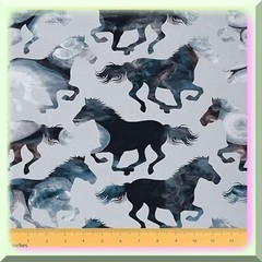 Abstract Horse Fabric 36×58 inches for indoor outdoor projects