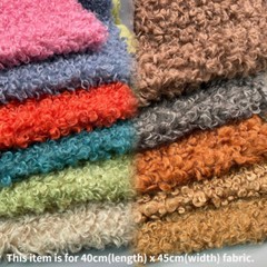 Curly Plush Faux Sherpa Fleece Fabric ry DIY Toy Doll Material 40 45CM