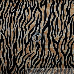BonEful Fabric FQ Cotton Quilt Brown Gold Black Tan B&W ZEBRA Skin Stripe Africa