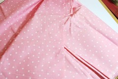BRAND NEW Soft Pink Polka Dot 100% Cotton Fabric 45″ x 100″ 2 3/4 yd Piece