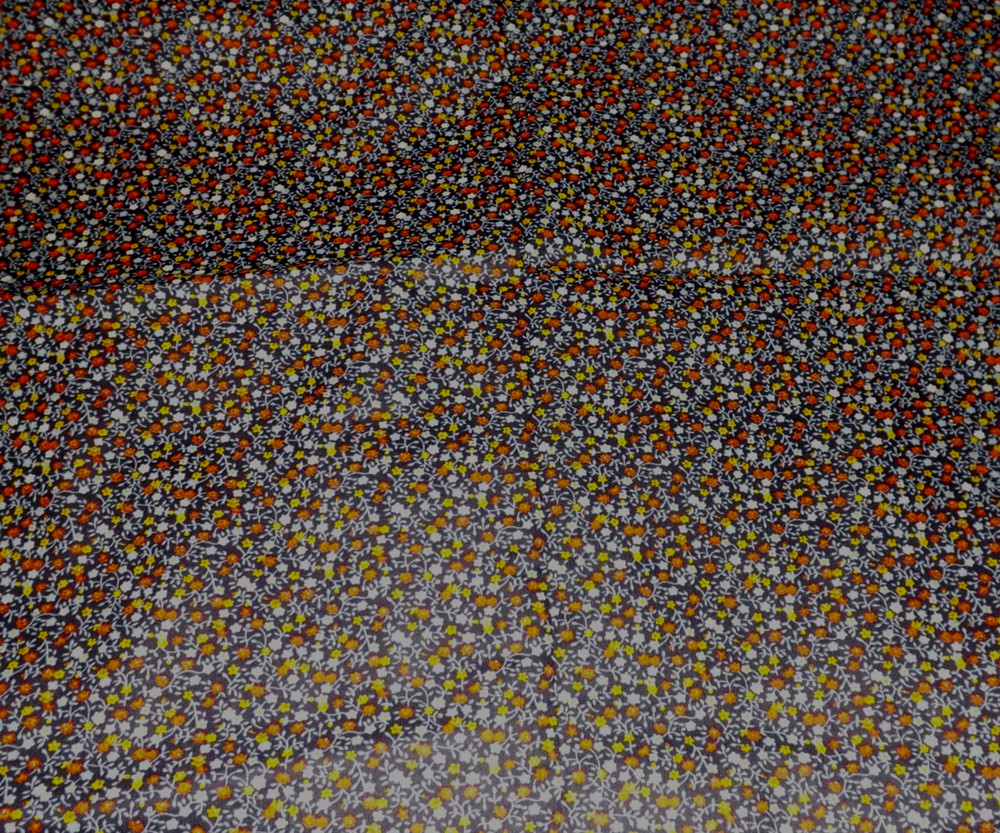 Fabric Remnant Floral Blue 3 Yards 44 Wide Cotton Tiny Print