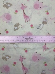 Baby Safari Animals Fabric By Richloom Cotton 44″ BTY