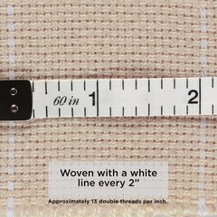 The Oxford Company Monk’s Cloth | Punch 24″ x (Precut & Serged), Natural