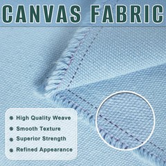 10oz Heavy Duty Cotton Canvas Fabric 60″ x 80″, Thick Cotton Duck Cloth for P…