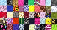 Classic Scrap Pack – 1,000 Pieces – Mixed Sizes No Duplicates – 100% Cotton 5614