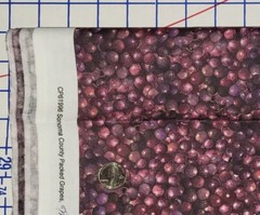 Sonoma County Packed Grapes Purple Vineyard Wine Springs Cotton Quilt Fabric BTY
