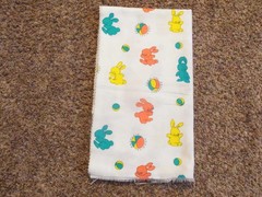 Vintage Bunnyland II Hospital Property Nursery Baby Blanket UNUSED FABRIC-CUTE!!