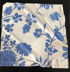 JANE CHURCHILL Silverley in Blue 17 x 17 1/2″ Cotton Blend Fabric Sample