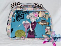 GHASTLY CROCHET KNITTING BAG