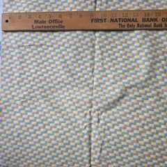 Debbie Mumm-Mumms The Word Vintage Flannel Fabric Pastel Checker Plaid 1.75Yd