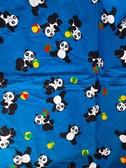 Fabric Pandas With A Ball 108 L X 45 W Multicolor
