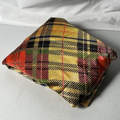 Vibrant Plaid Argyle Knit Fabric 3 Yards x 44″ Wide Yellow Black Red Blue Green