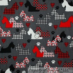 BonEful Fabric FQ Cotton Quilt B&W Red Heart Black Flower Fish Anime Hippie Goth