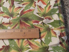 1 yard 30″ x 44″ Quilt Fabric Signature Classics Oakhurst Beige Green Leaf Plant