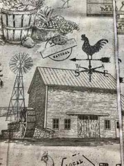 Richloom Fabric Green Acres Farm Store by the yard