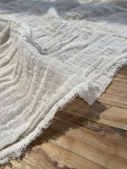 Cotton Gauze Organic Crinkle Cheesecloth Fabric By 2 Yards Undyed / 70 inches