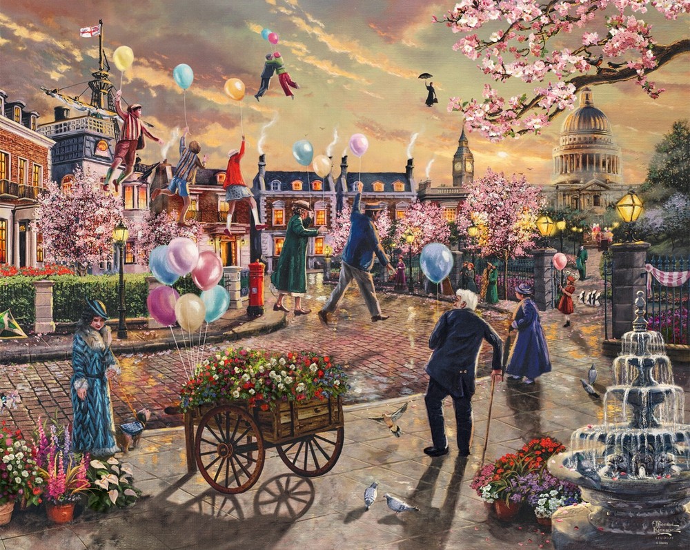 Mary Poppins Returns Disney Dreams Fabric Panel David Textile 36 x 44 Inches