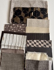 14+ MIXED LOT UPHOLSTERY/DRPERY Brown Taupe Colors Fabric Samples Velvet LUX