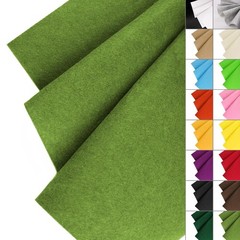 Moss Green Felt Fabric 36×36 Inch 1 Square Yard Stiff 1.2mm Thick DIY Crafts