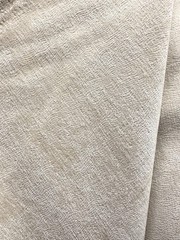 IVORY BEIGE Chenille Velvet Upholstery Drapery Fabric (56 in.) Sold By The Yard