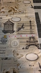 Paris Print On Cotton Fabric 44″ Wide