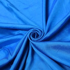 Sushila Vintage Turquoise Woven Sari Remnant Scrap Pure Silk 5YD Craft Fabric