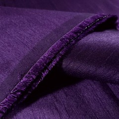 DARK PURPLE BLACK TWO TONE FAUX SILK POLY DUPIONI FABRIC 58″ BY THE YARD
