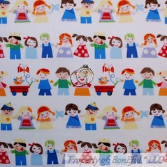 BonEful Fabric FQ Cotton Quilt Flannel White Pink Blue Yellow Baby Boy Girl Dot