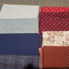 LOT OF 15 FAT QUARTERS COTTON FABRIC ASSTD COLORS & DESIGNS lot 11