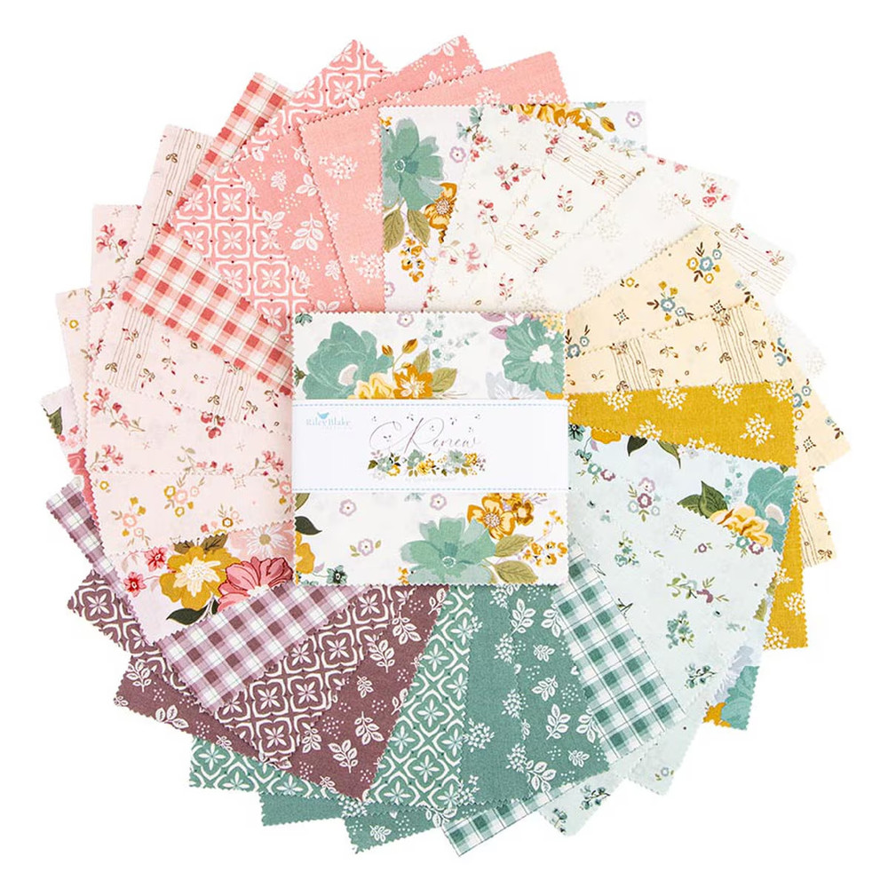 Renew ~ 5″ x 5″ Squares, Riley Blake $3.99 Ships ANY Amount Of Fabric