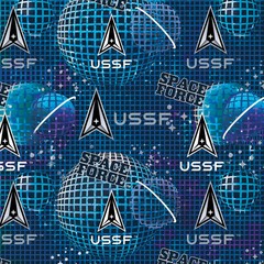 Space Force Graphs -43 Inches Wide By The Yard (BTY)