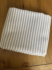 Bella-Dura | Outdoor Canvas | Ticking Stripe | LATTE BISQUE |