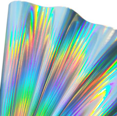 11.8″X53″ Holographic Faux Leather Fabric, Mirror Reflective Vinyl for DIY Hair