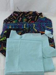 Various Fabrics Swatches 3.12 Lbs Cotton/Nylon/Polyester/Satin/Lace